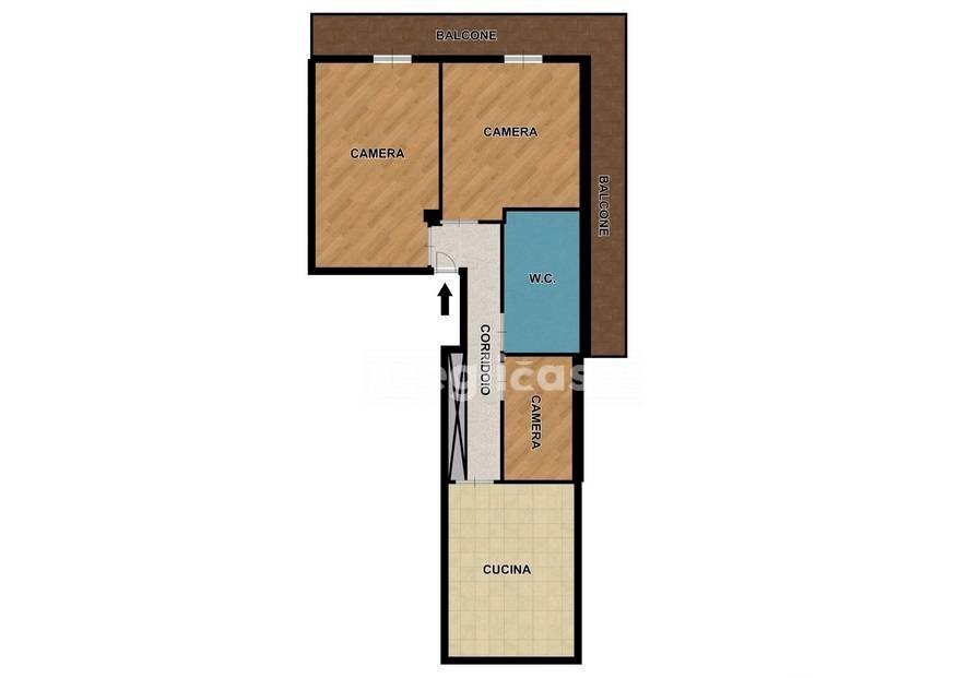 Foto 3 - Three-room apartment via mazzola
 
1, Carini - floor plans 1