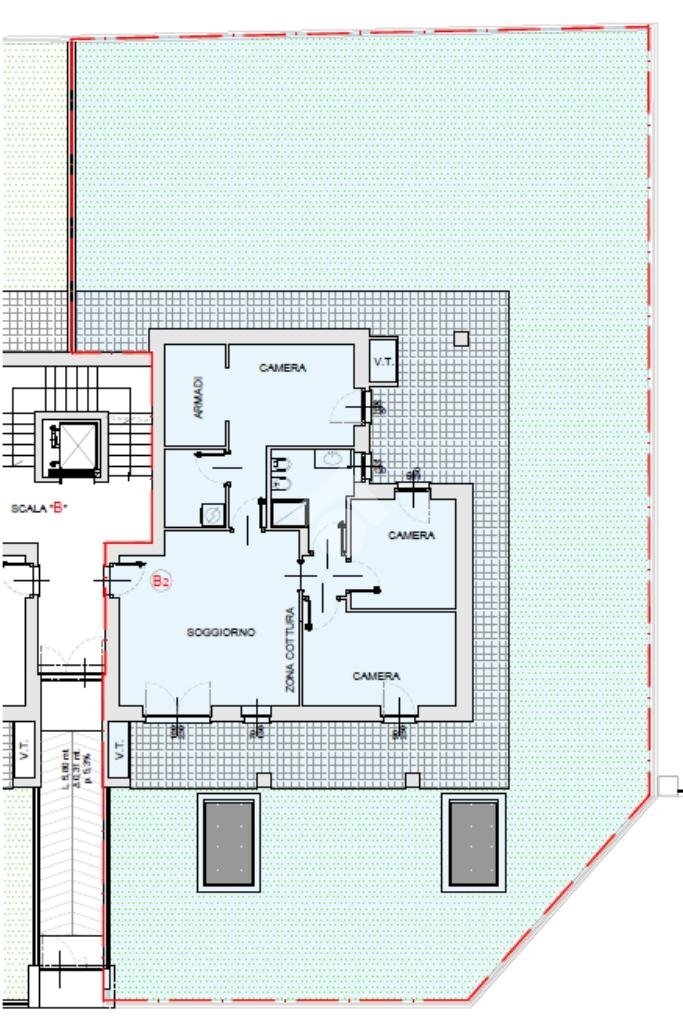 Four-room apartment Via Giuseppe Garibaldi, Orbassano - floor plans 1