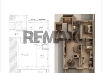 Pianta 2D - Three-room apartment Via Fabio Filzi
 
46, Triggiano - photo 9