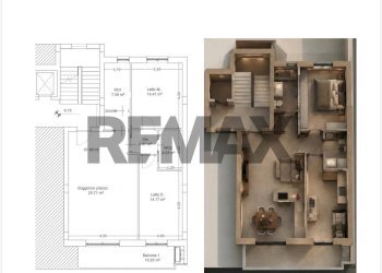 Pianta 2D - Three-room apartment Via Fabio Filzi
 
46, Triggiano - photo 9