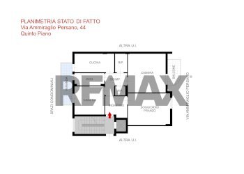 Pianta 2D - Trilocale Via Ammiraglio Persano
44, Palermo - foto 5