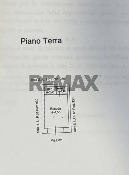 Pianta 2D - Negozio Via Davì
 
18, Acireale - planimetria 1