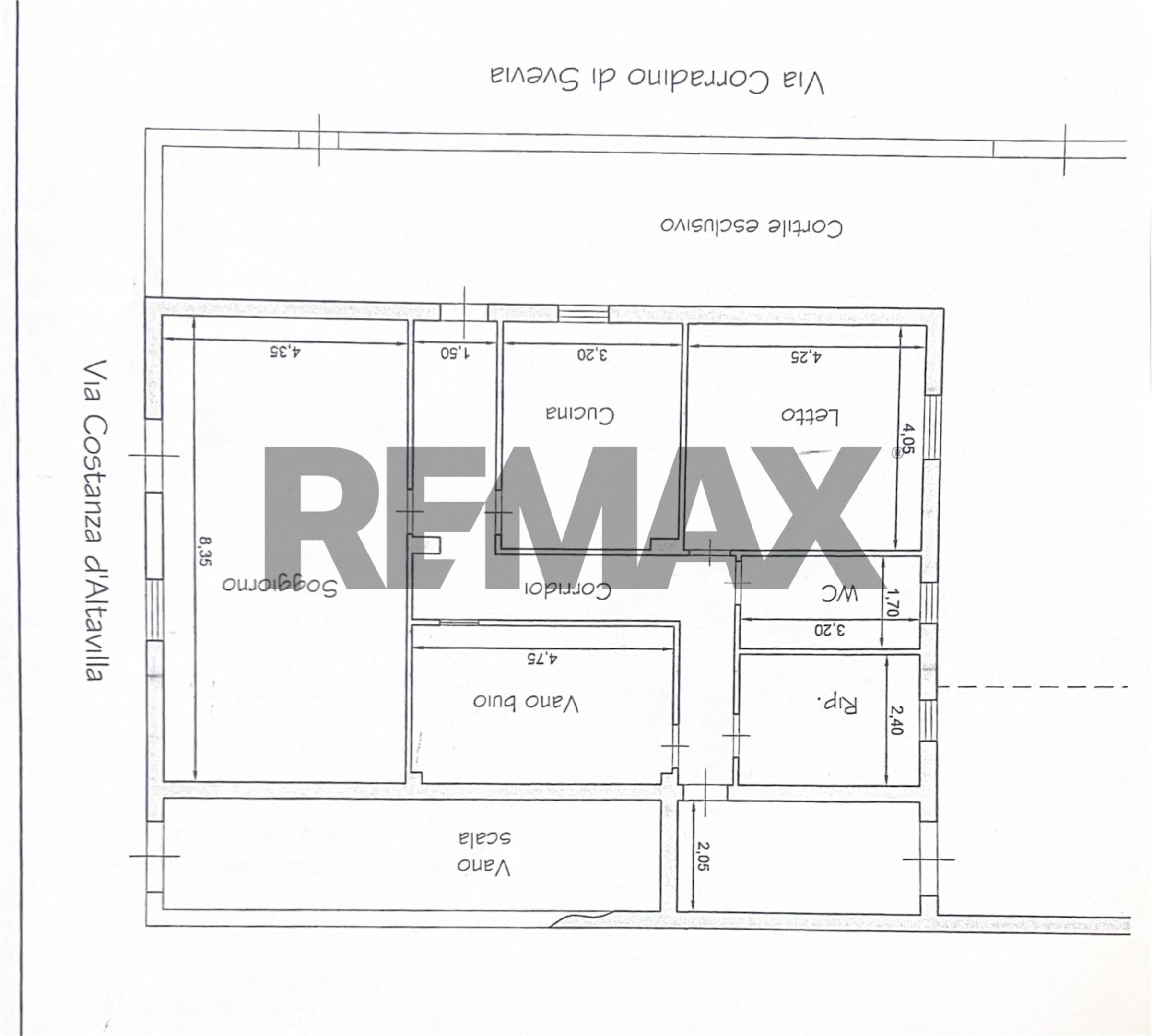 Pianta 2D - Apartment VIA COSTANZA D'ALTAVILLA
 
13, Bagheria - floor plans 1