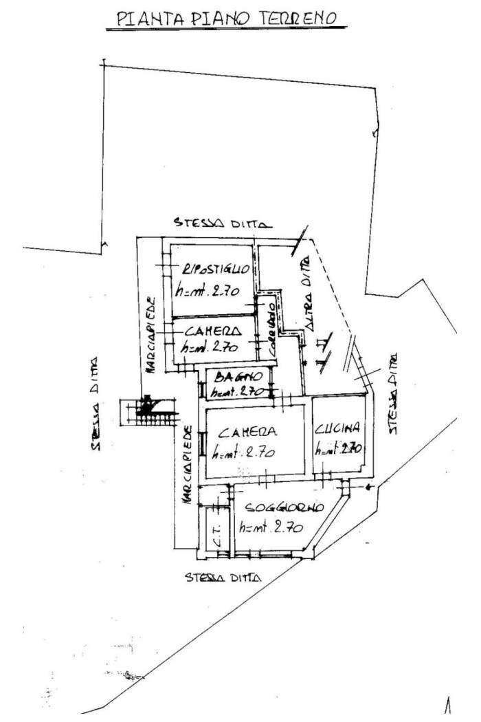 Casa indipendente via delle Avagnine, 88, Mondovì - planimetria 1