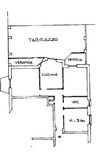 Trilocale via Capri, Genova (zona Oregina) - planimetria 1