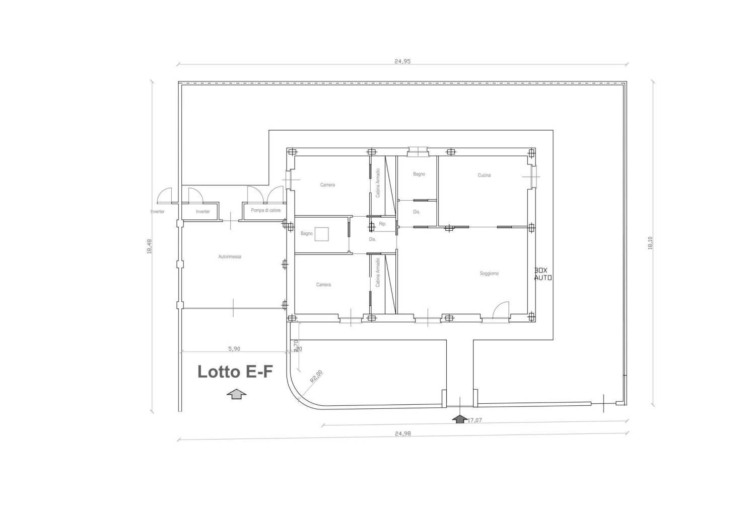 Terreno edificabile via Pietro Metastasio, Carmagnola - planimetria 1