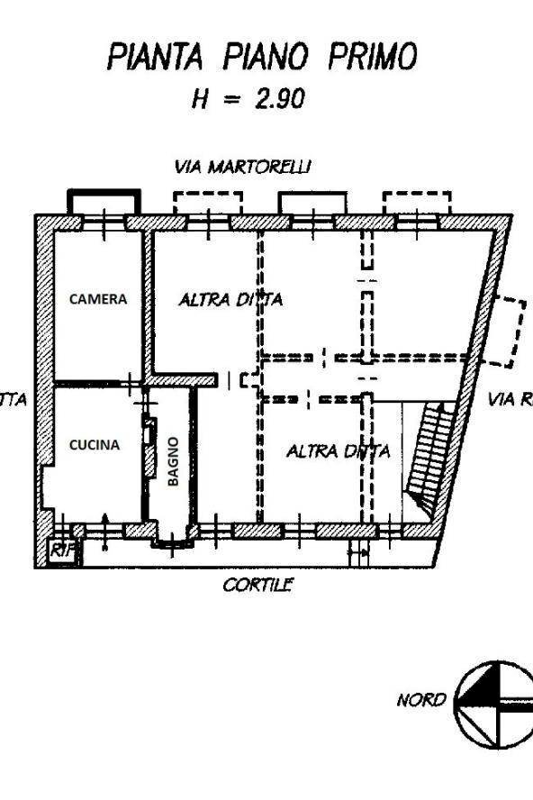 Appartamento via Rivarossa, 28, Torino (zona Barriera Milano) - planimetria 1