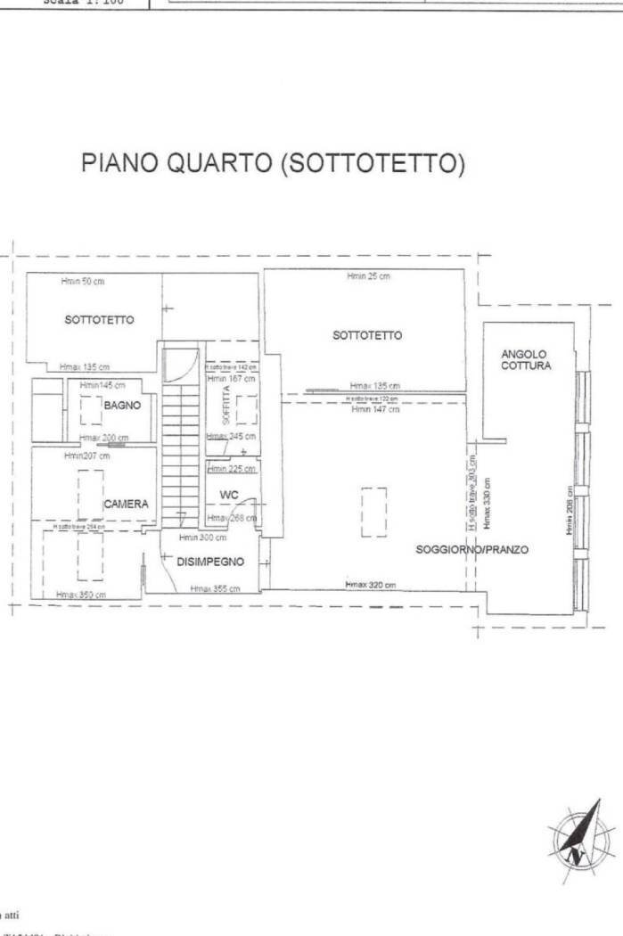 Quadrilocale via Italia, 66, Biella - planimetria 1