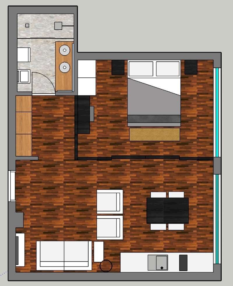 planimetria - Two-room apartment via Luigi Rizzo, 38, Roma - floor plans 1