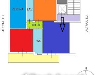 Planimetria - Trilocale via Santi Bonaccorsi, 6, Aci Catena - foto 33