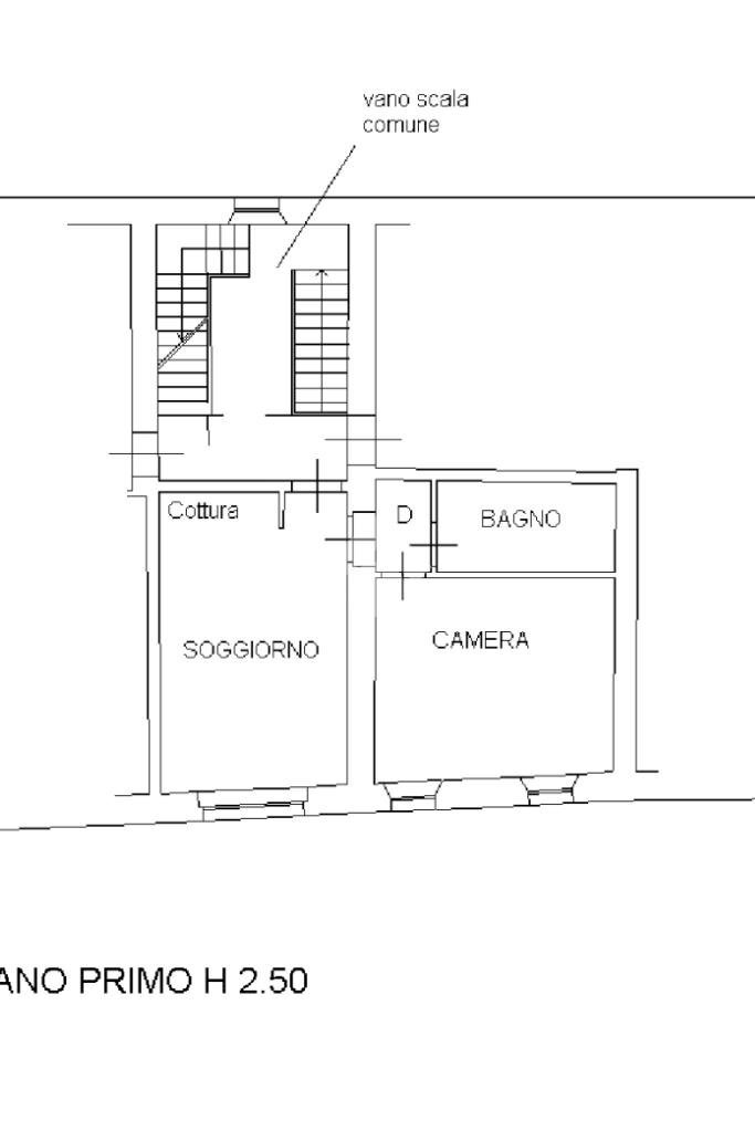 Two-room apartment Via traversetolo, Montechiarugolo - floor plans 1