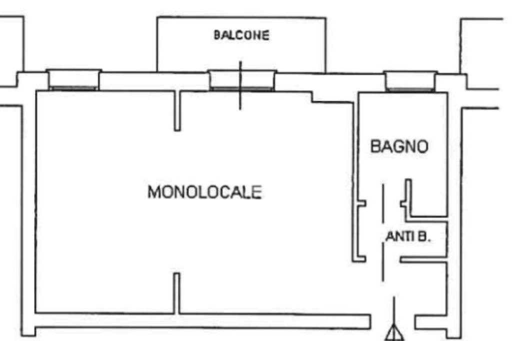 Monolocale Via Socrate, Reggio nell'Emilia - planimetria 1