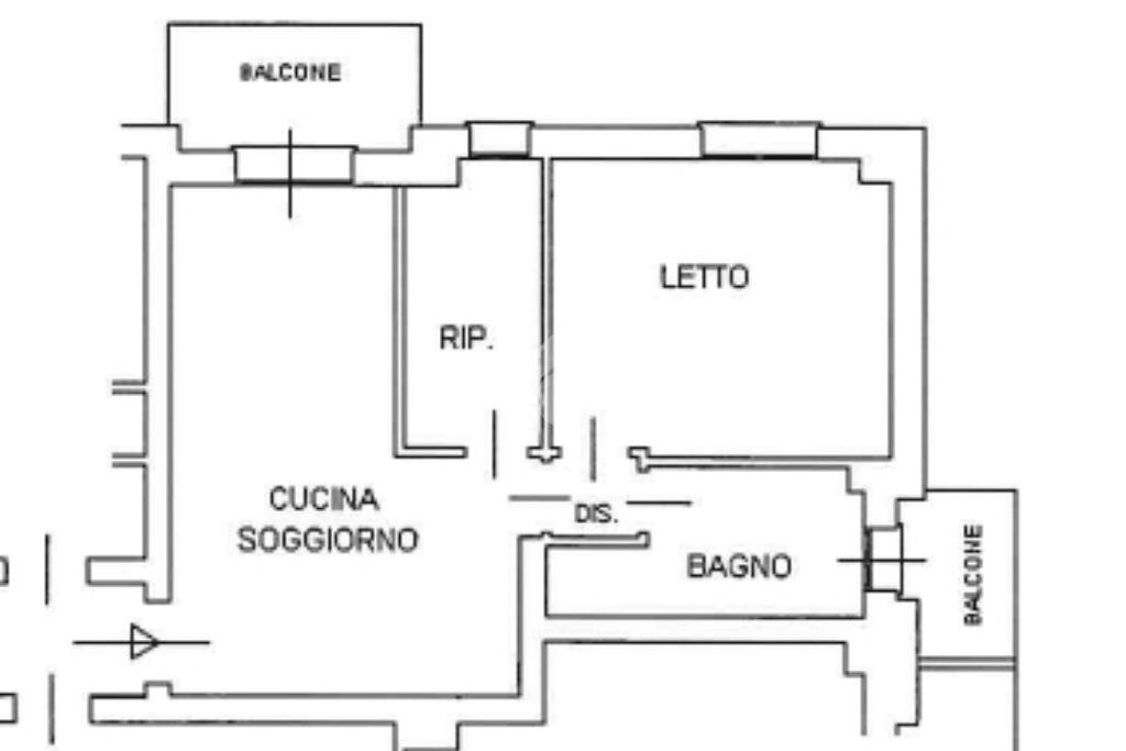Bilocale Via Socrate, Reggio nell'Emilia - planimetria 1
