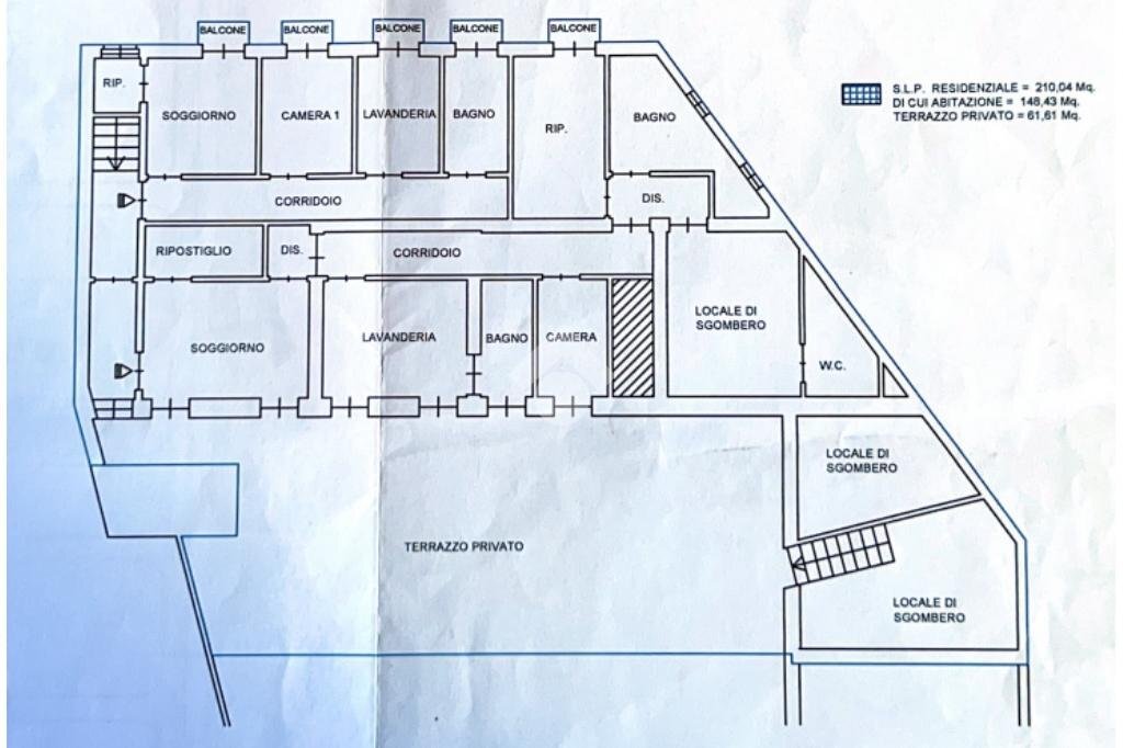 Albergo - Struttura ricettiva Giovanni romita, Robella - planimetria 1