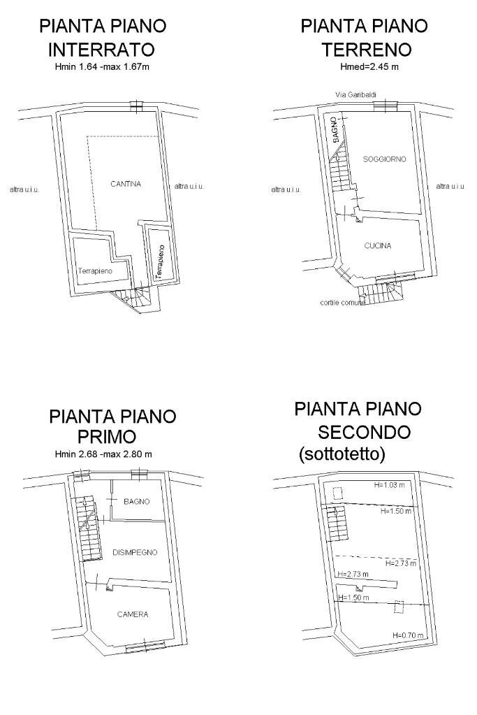 Casa semi indipendente Via Garibaldi, Buttigliera d'Asti - planimetria 1