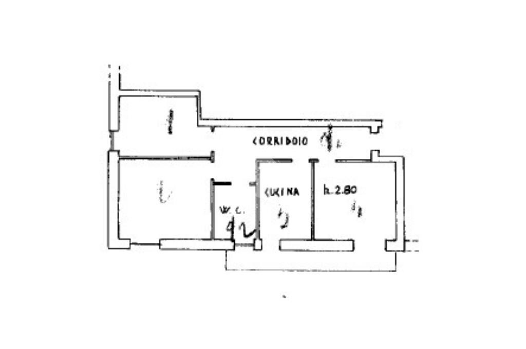 Quadrilocale Via cavalieri di vitorio veneto, Valdilana - planimetria 1