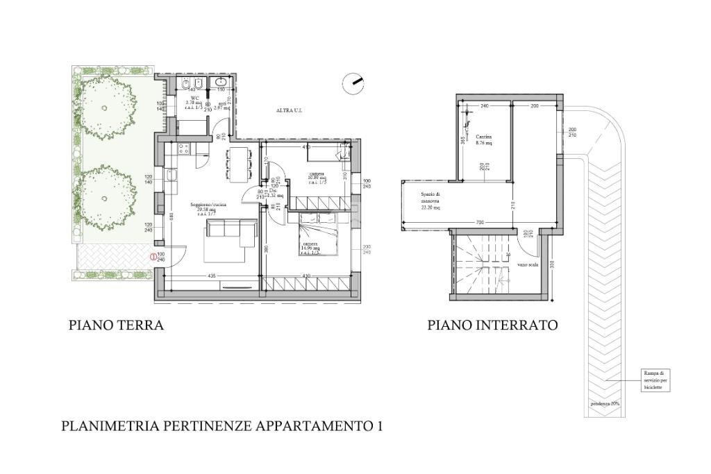 Three-room apartment Via Cesenatico, Cesenatico - floor plans 1