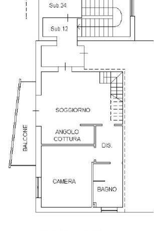Trilocale Via Rino Pezzoli 2/3, Malalbergo - planimetria 1