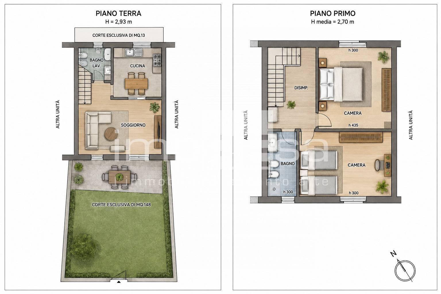 Foto 22 - Terraced Villa Merlengo di Ponzano, Ponzano Veneto - floor plans 1