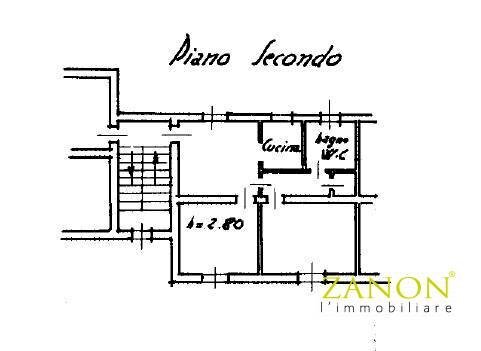 Foto 14 - Trilocale Via dei Gelsi, Gorizia - planimetria 1