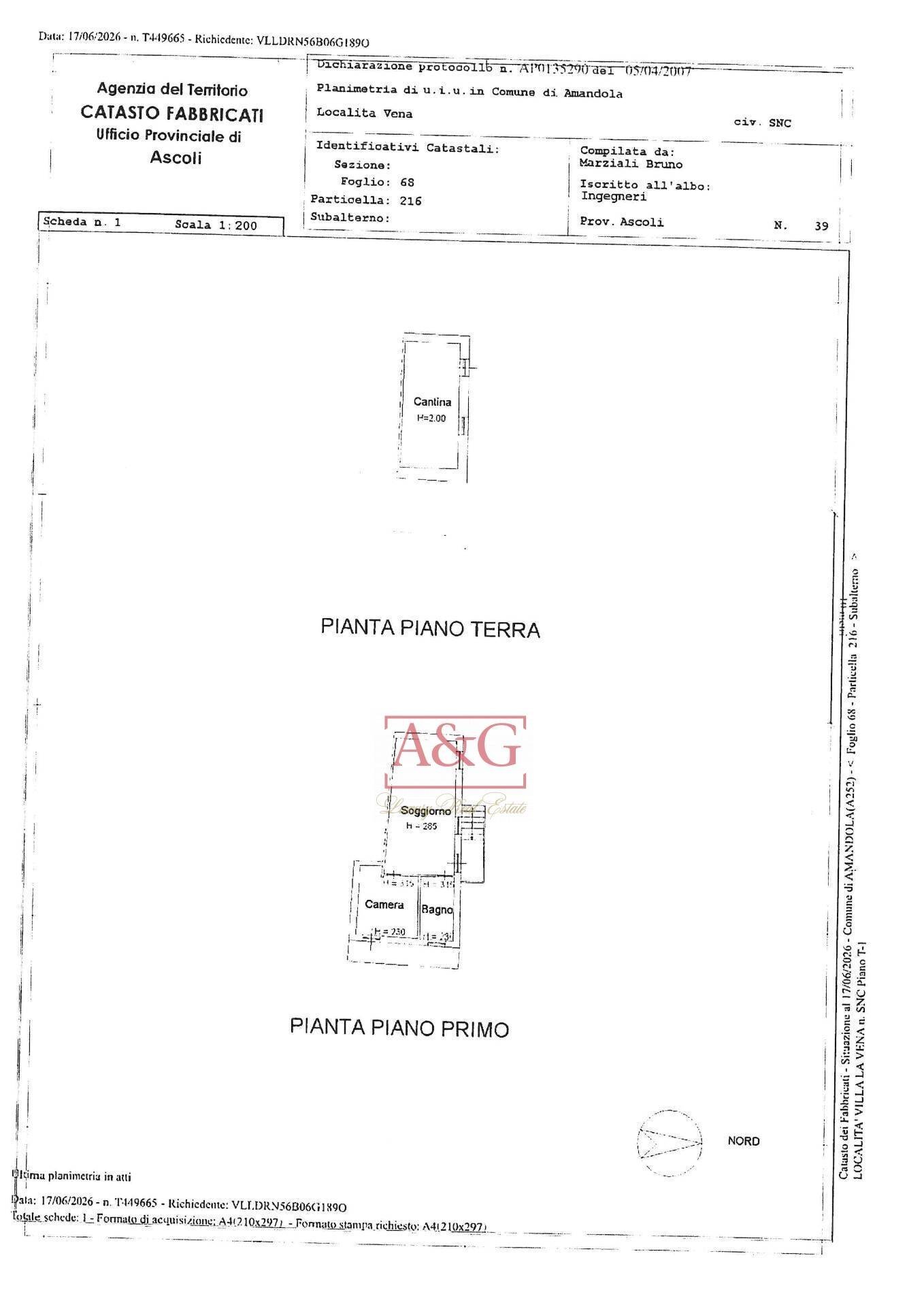 Foto 27 - Four-room apartment Contrada Villa Vena, Amandola - floor plans 1