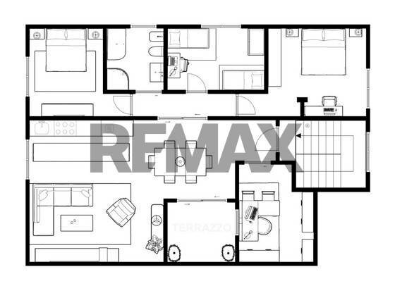 Pianta 2D - Four-room apartment Via Neziole
 
33, Pisogne - floor plans 1