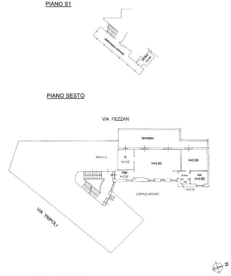 Foto 17 - Attic Via Tripoli, Roma - floor plans 1