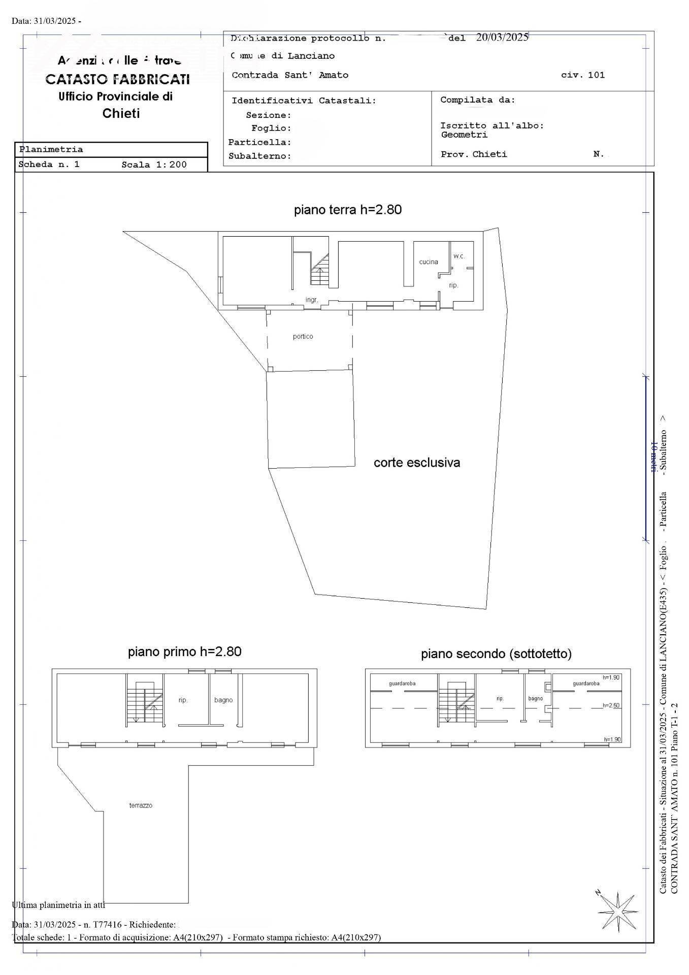 Foto 34 - Independent house Sant'Amato
 
101, Lanciano - floor plans 1