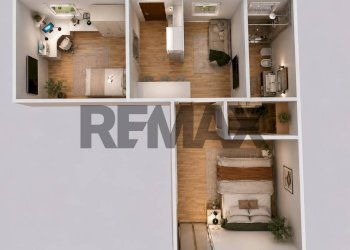 Pianta 3D - Trilocale via Circunvallazione della Caserma di Cavalleria
 
51/A6, Napoli - foto 26