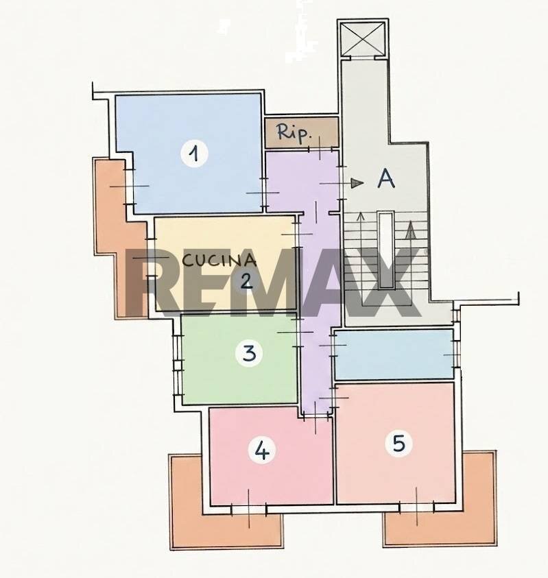 Pianta 2D - Four-room apartment VIA GAETANO DONIZETTI
 
1, Trani - floor plans 1
