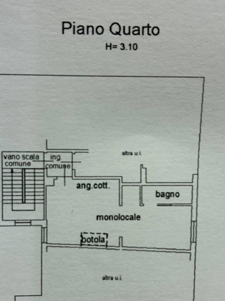 Two-room apartment via Gastone Rossi, 21, Bologna (neighborhood Massarenti) - floor plans 1