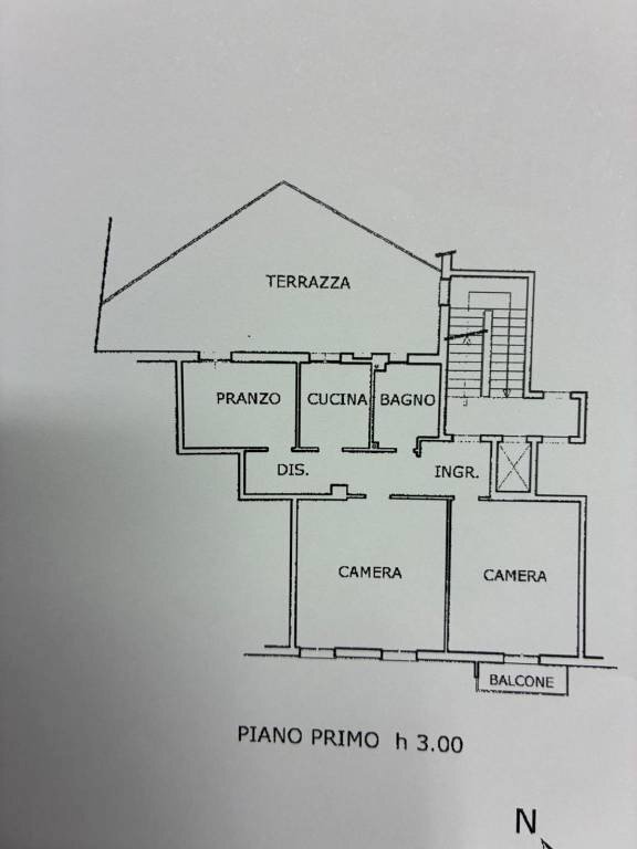 Planimetria - Quadrilocale via Mascarella, 91, Bologna (zona Irnerio) - foto 1