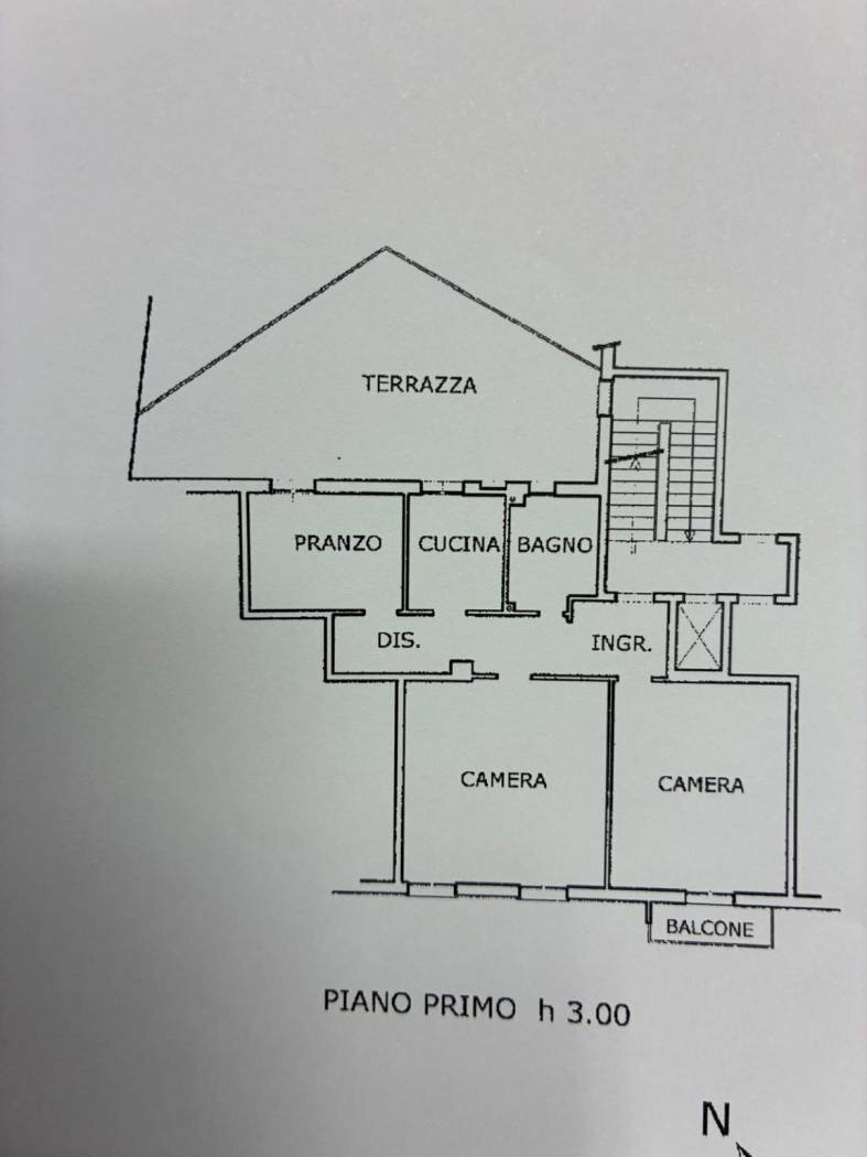 Quadrilocale via Mascarella, 91, Bologna (zona Irnerio) - planimetria 1