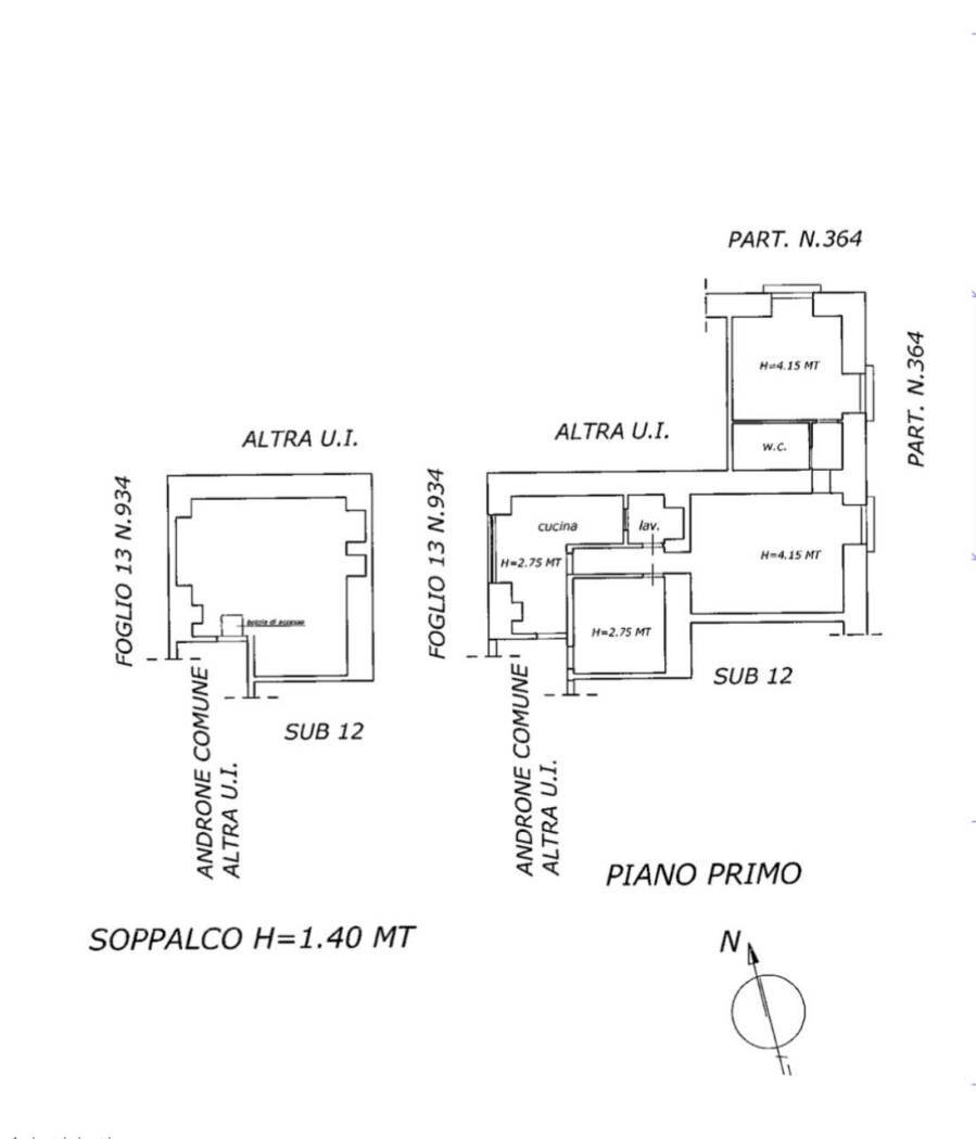 Three-room apartment salita Scanzano, 10, Castellammare di Stabia - floor plans 1