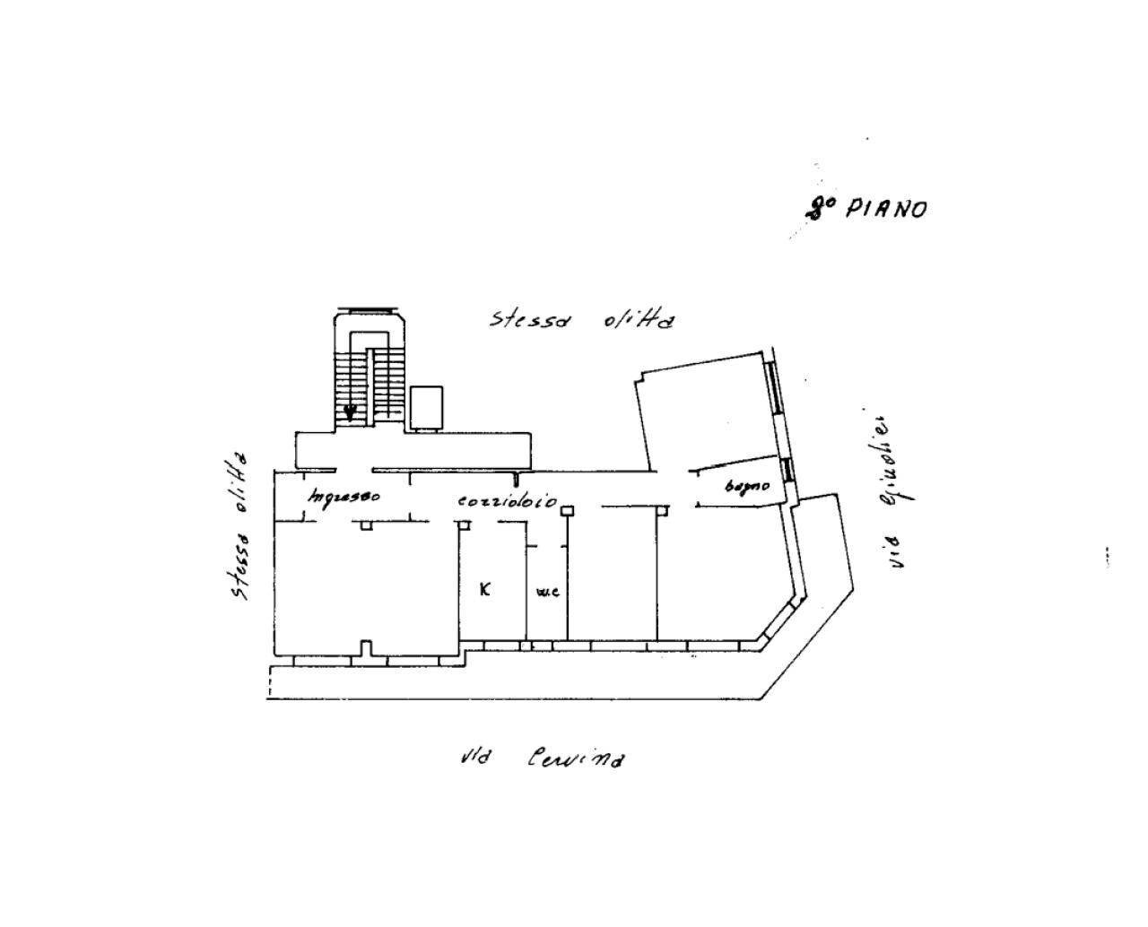 Four-room apartment piazza Annunziata, 4, Angri - floor plans 1