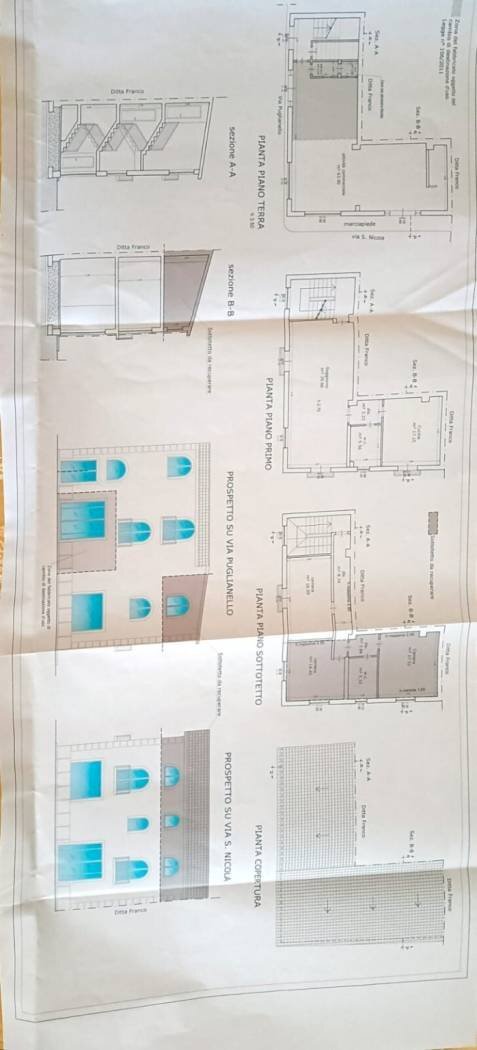 Stable - Palace via San Nicola, 1, Amorosi - floor plans 1