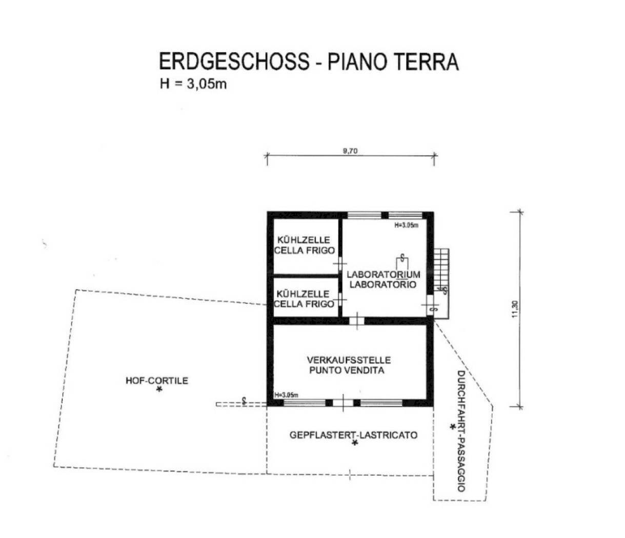 Villa via Fontanefredde 6/A, Trodena nel parco naturale - planimetria 1