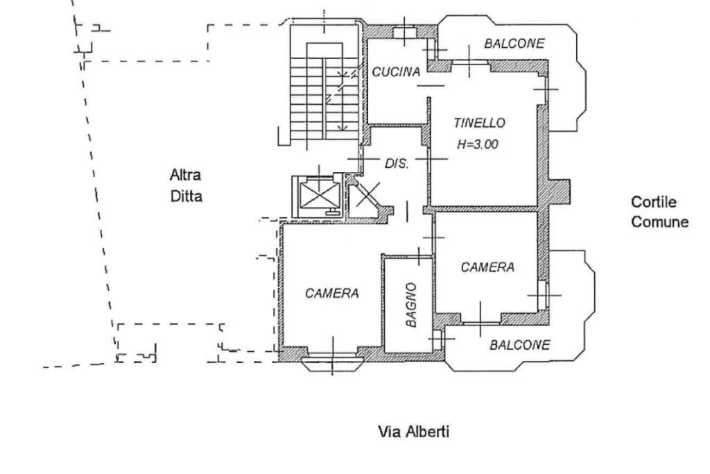 Appartamento Via alberti leon battista, Carmagnola - planimetria 1