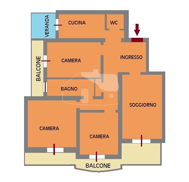 PLAN CL - Quadrilocale Corso degli Inglesi 620, Sanremo - planimetria 1