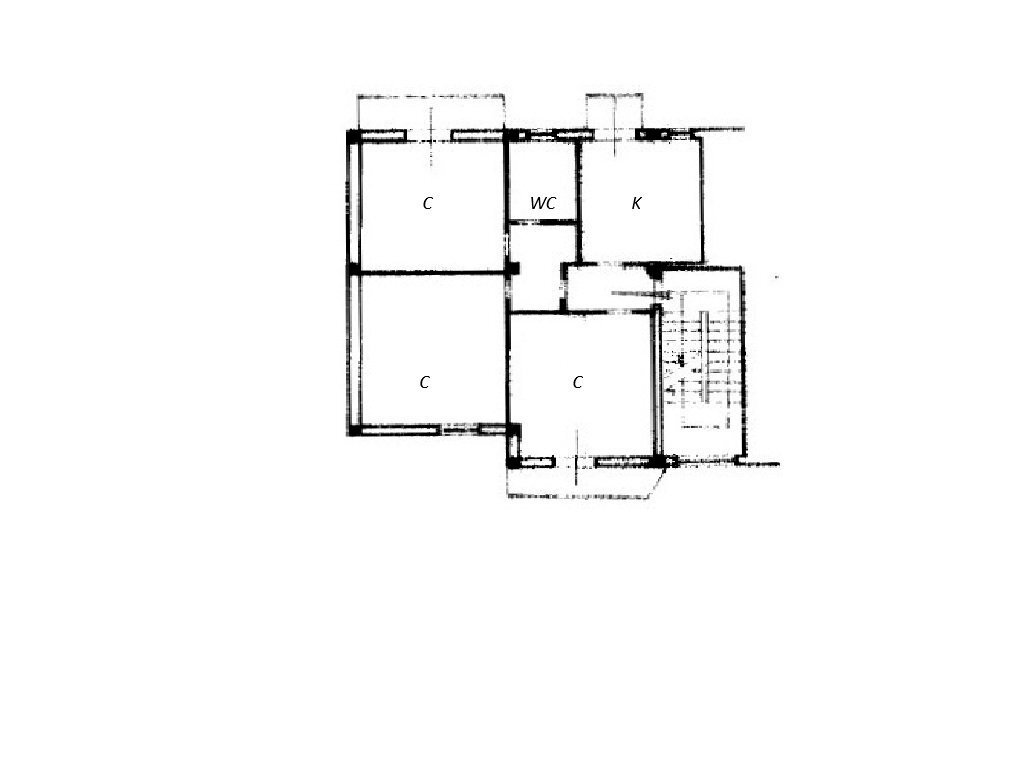 piantina appartamento.jpg - Three-room apartment Via dei Mulini snc, Benevento - floor plans 1