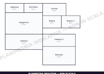 Planimetria - Apartment Via XX Settembre, Canicattì - photo 13