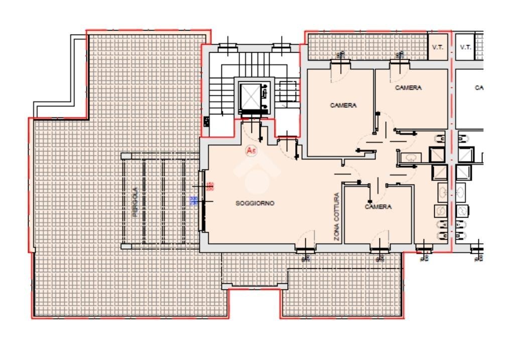 Four-room apartment Via Giuseppe Garibaldi, Orbassano - floor plans 1