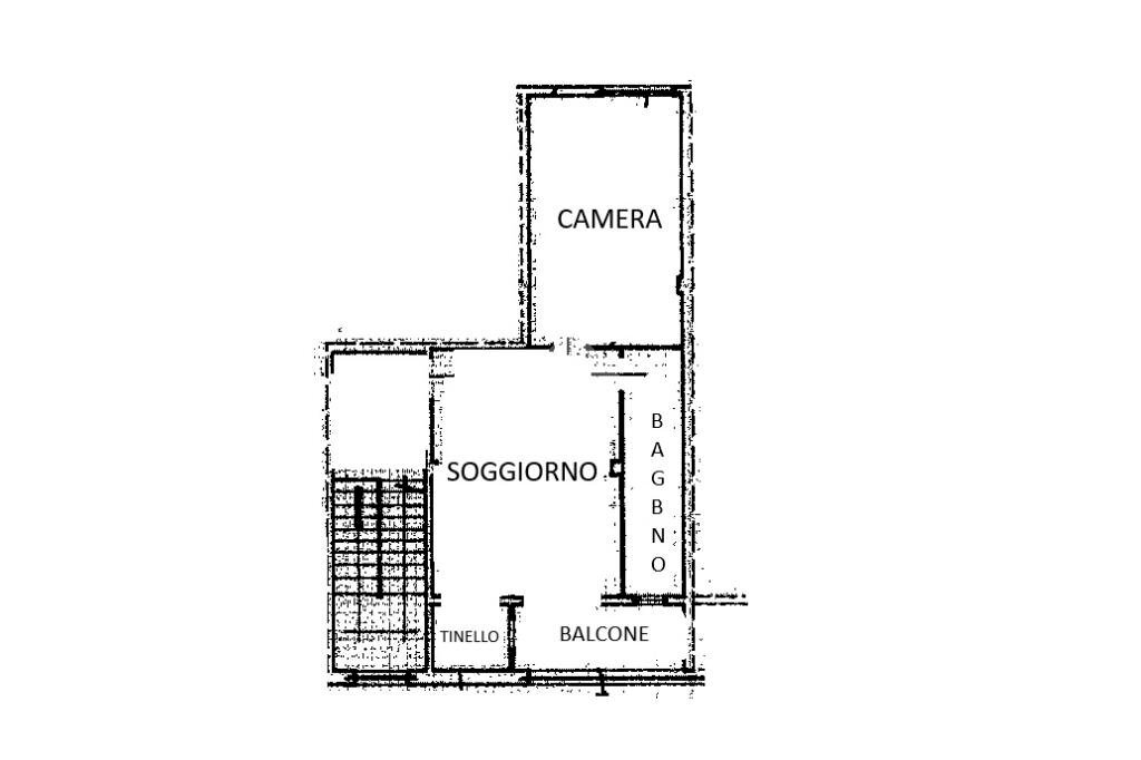 Two-room apartment Via Giovanni Giolitti, Barge - floor plans 1