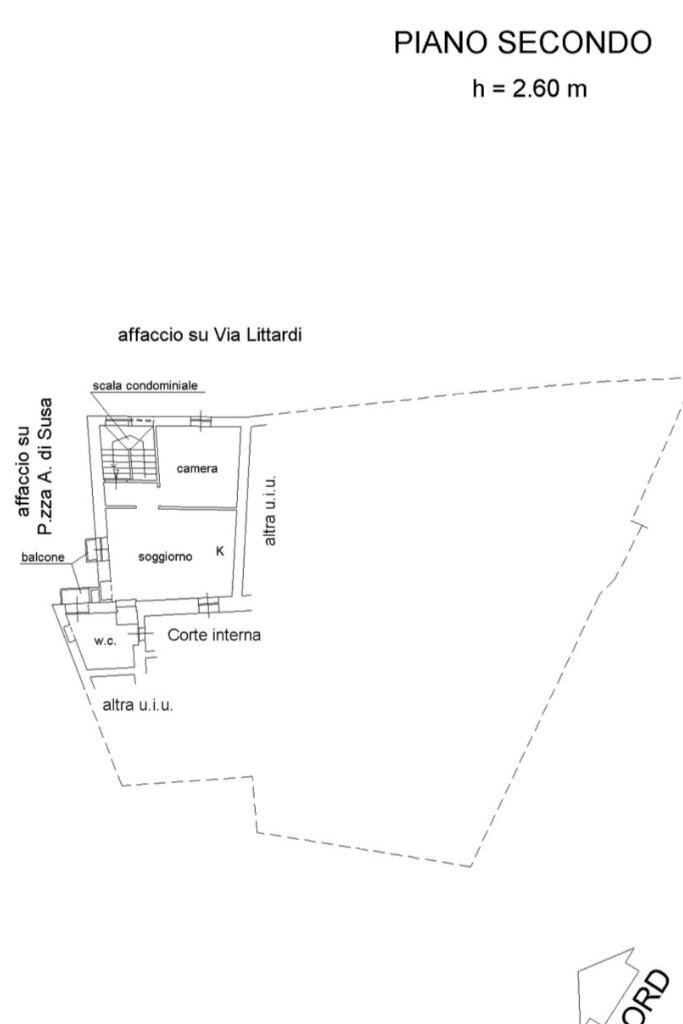 Bilocale Via Littardi, Taggia - planimetria 1