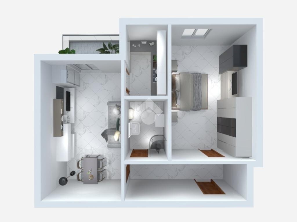 Two-room apartment Via ciaia ignazio, Milano (neighborhood Dergano) - floor plans 1