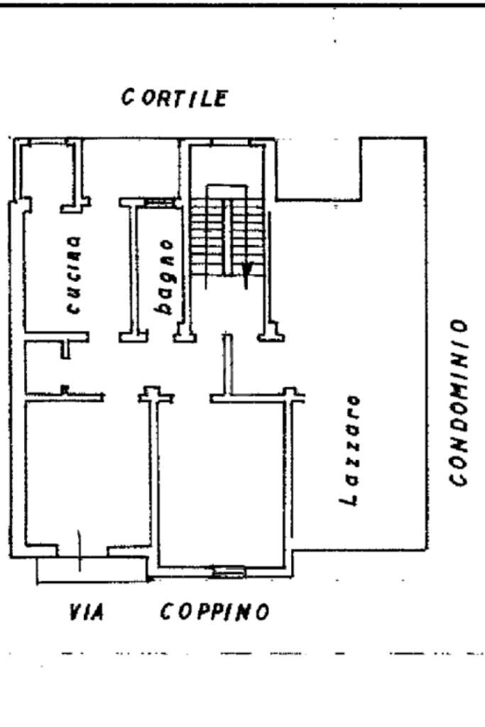 Three-room apartment Via coppino, Torino (neighborhood Borgo Vittoria) - floor plans 1