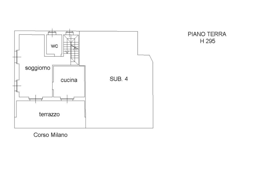 Villa a Schiera Corso Milano, Asti - planimetria 1