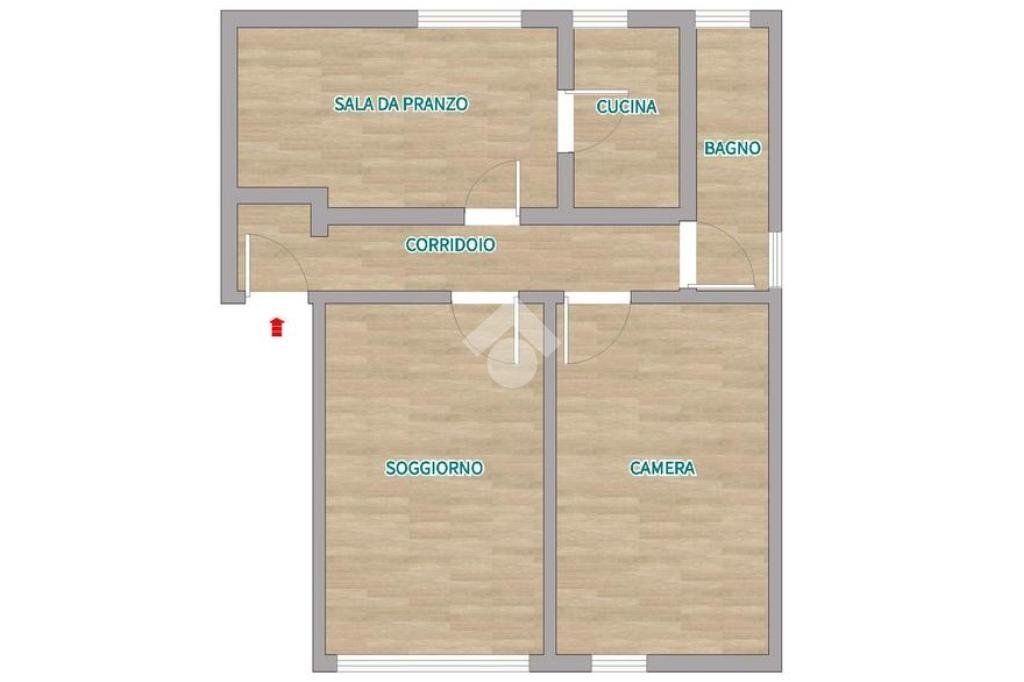 Three-room apartment Via Leonardo da Vinci, Bollate - floor plans 1