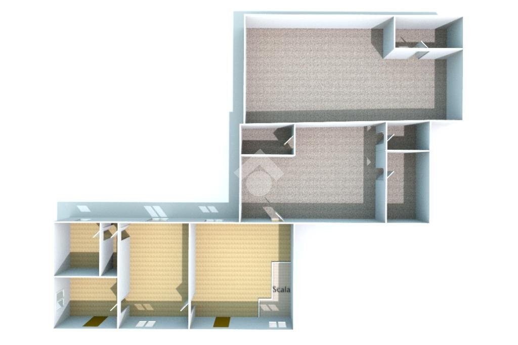 Casa semi indipendente Via Giovanni D'Alfonso, Canelli - planimetria 1
