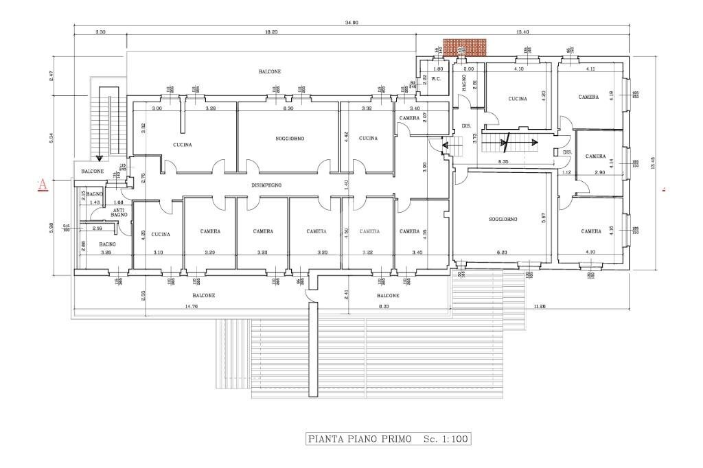 Apartment Viale Marconi, Romano Canavese - floor plans 1